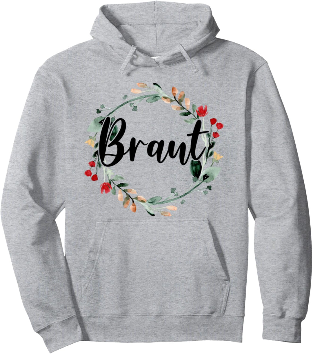 Braut Bride to be Verlobung Blumenkranz JGA Party Geschenk Pullover Hoodie