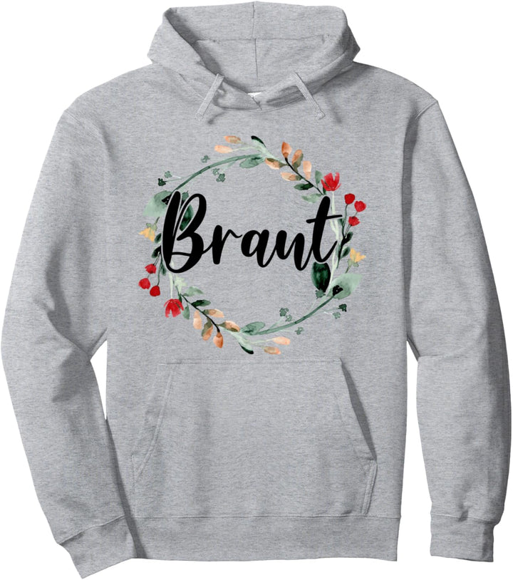 Braut Bride to be Verlobung Blumenkranz JGA Party Geschenk Pullover Hoodie