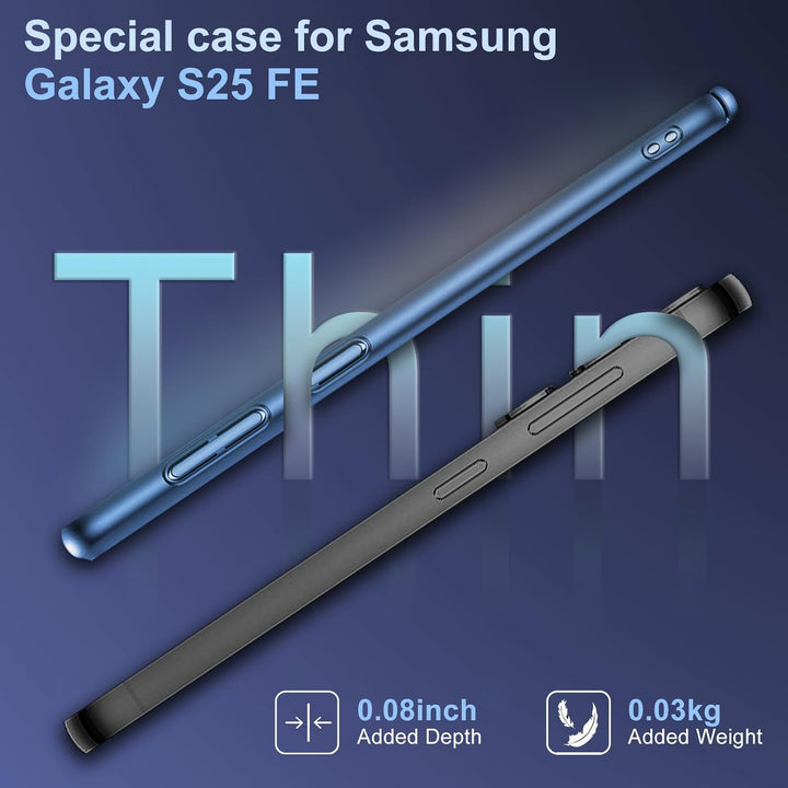 sqgylgl Ultra Dünn Hülle für Samsung Galaxy S25 FE 5G, Extrem Dünn Matte Finish S25 FE Handyhülle PC