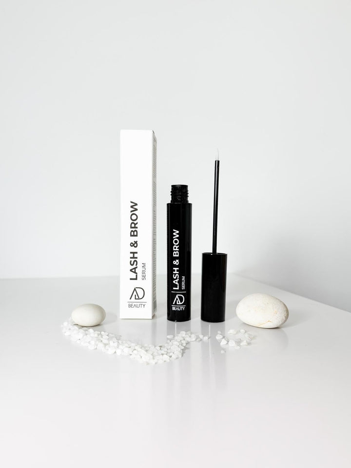 Wimpernserum AD BEAUTY Lash & Brow Serum – für längere Wimpern & dichtere Augenbrauen – hormonfrei &