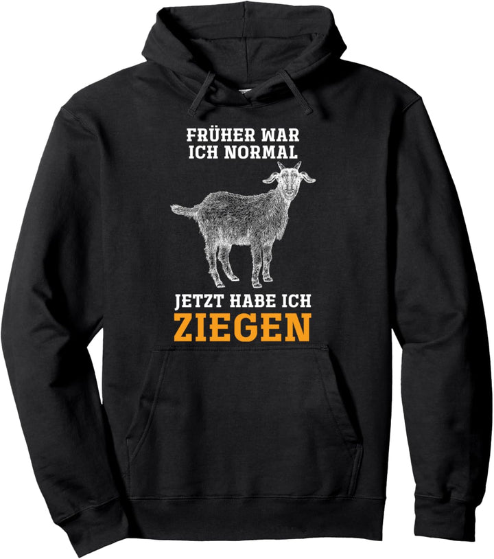 Lustiges Bauer Geschenk Tier Landwirt Ziege Pullover Hoodie