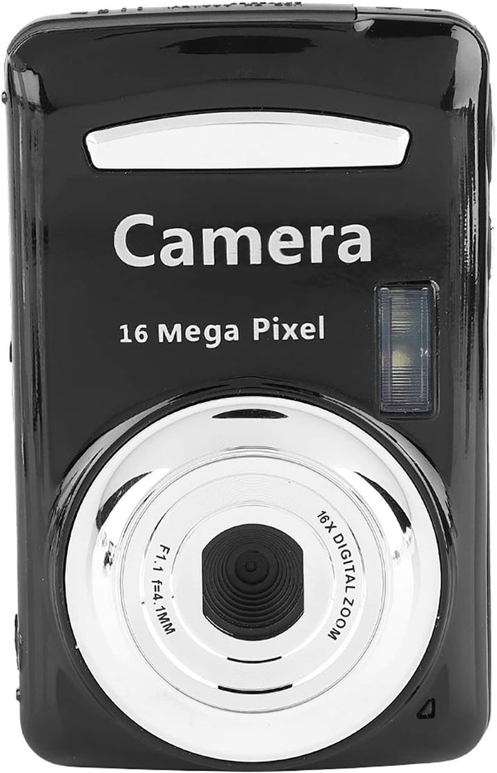 Digitalkamera, Vlogging-Kamera, Kompaktkameras mit 16-fachem Zoom, 16 MP, 720 P, 30 FPS, HD, Tragbar