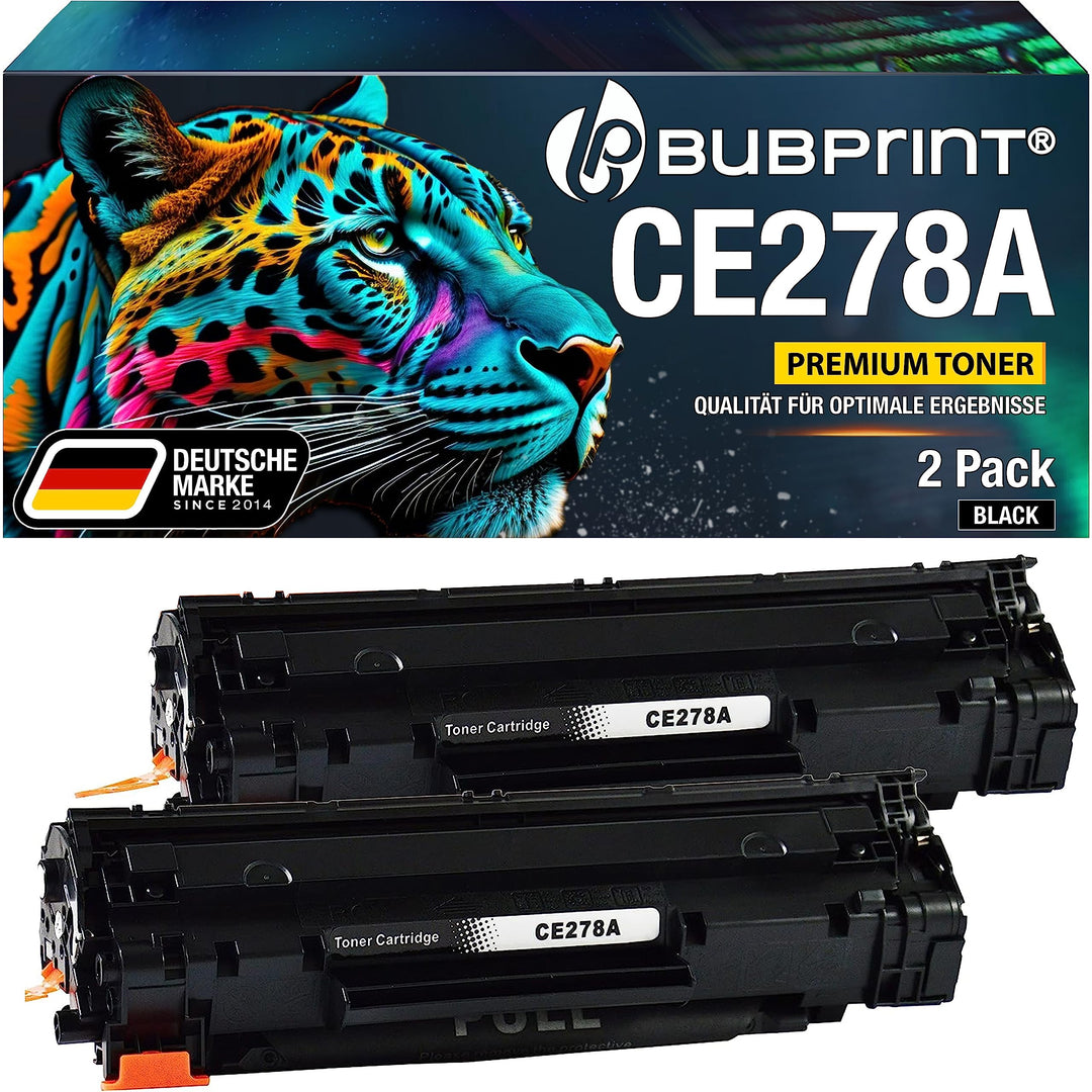 2 Toner kompatibel als Ersatz für HP CE278A 78A für Laserjet Pro M1536DNF M1537DNF M1538DNF M1539DNF
