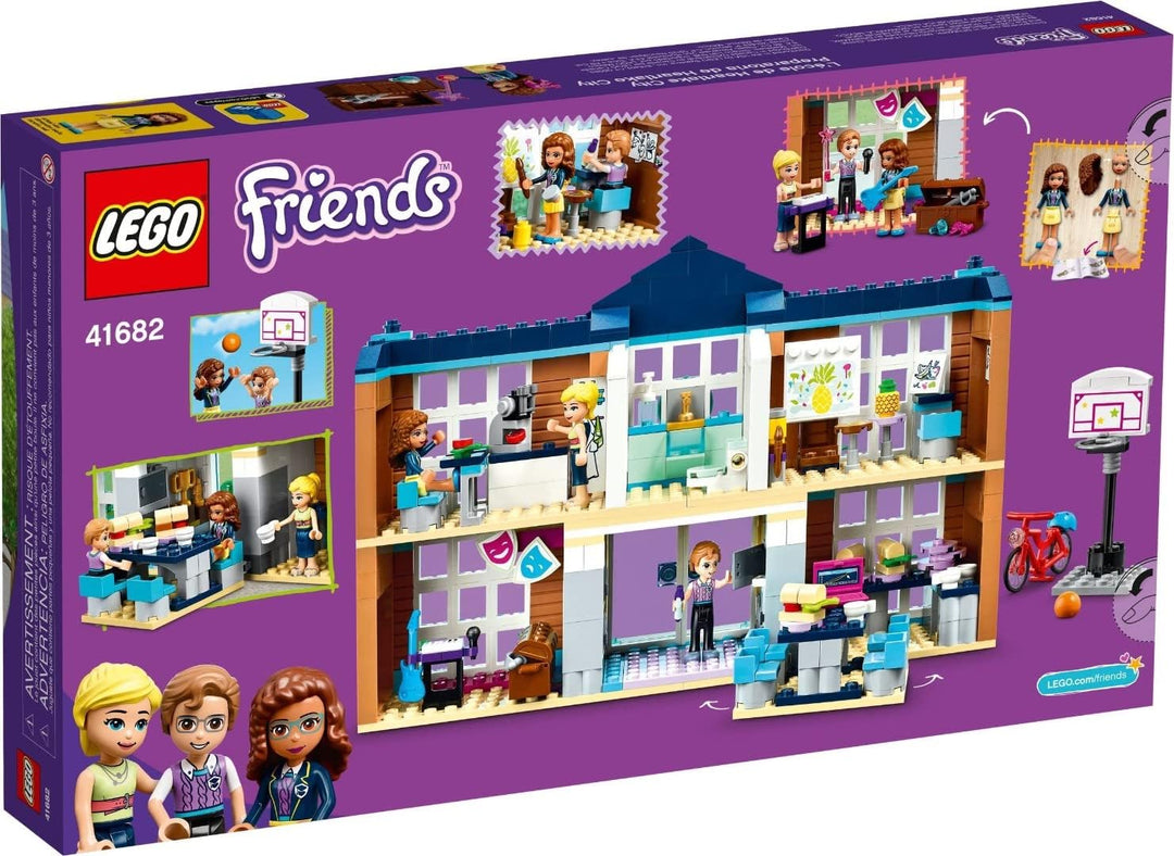 LEGO 41682 Friends Heartlake City Schule, Spielzeug ab 6 Jahre für Mädchen und Jungen mit Mini Puppe