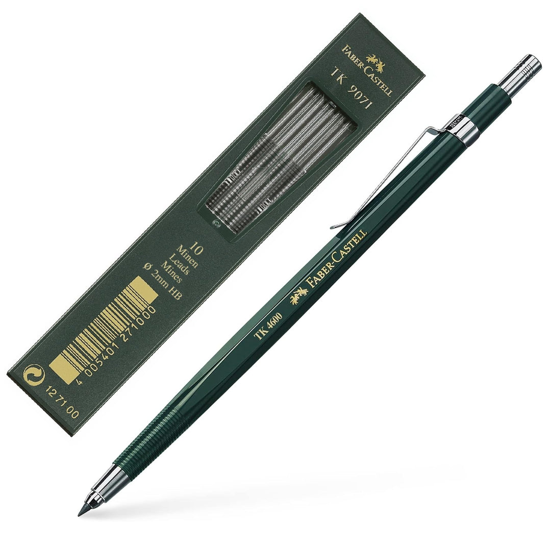 Faber-Castell 134600 - Fallminenstift TK 4600, Minenstärke 2 mm, HB, inklusive Minenspitzer im Absch
