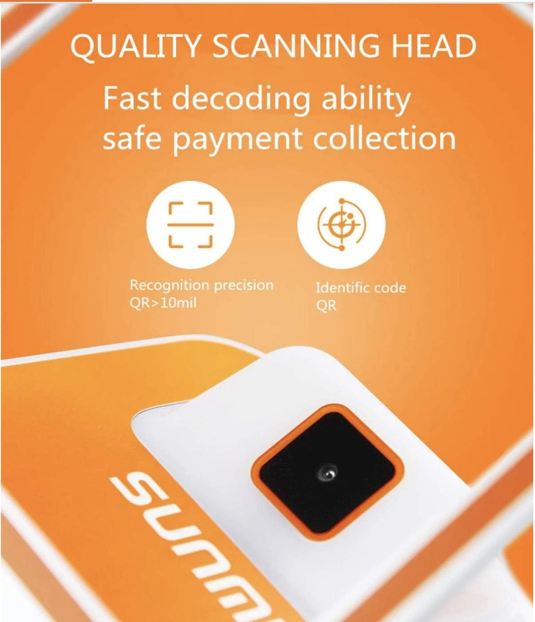 Sunmi BLINK 2D Barcode-Scanner Freisprecheinrichtung USB Barcode-Barcode-Leser für mobile Bezahlung