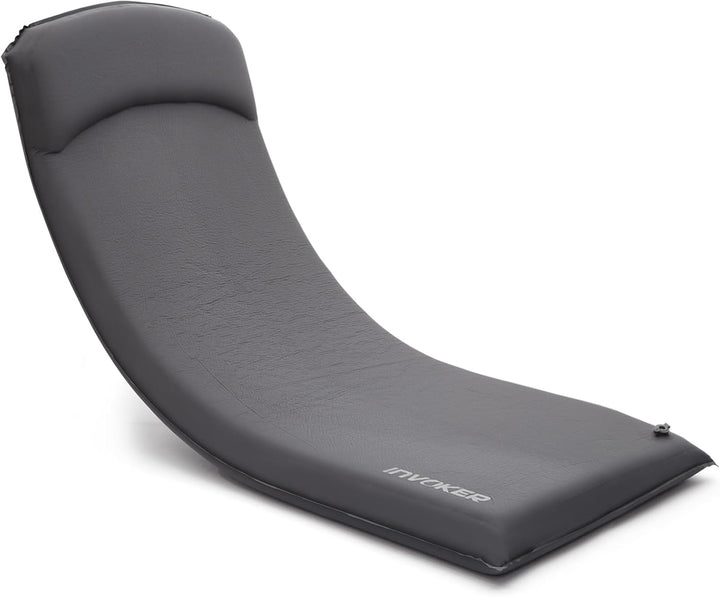 Selbstaufblasende Camping-Schlafmatte aus Elastischer-Schaum - Polster mit eingebautem Kissen, ultra