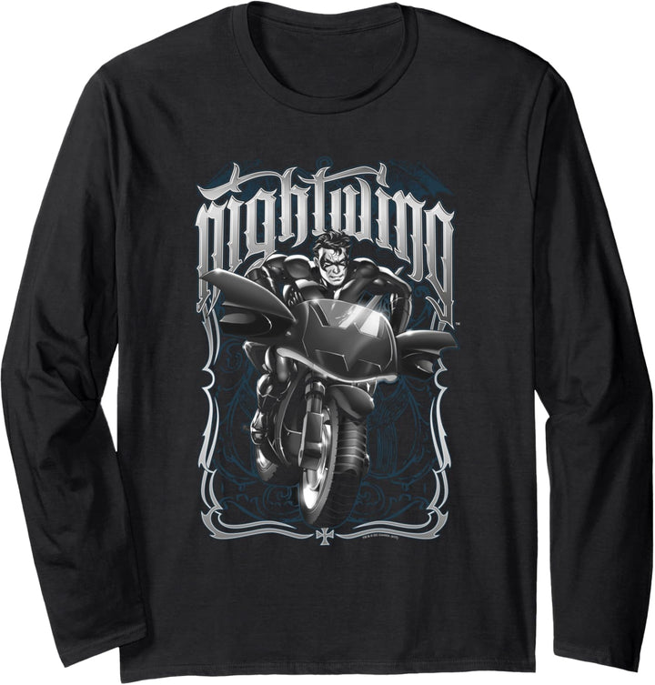 Batman Nightwing Biker Langarmshirt