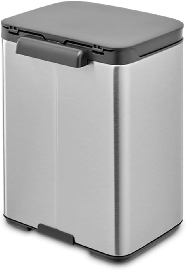Brabantia - Bo Abfalleimer 4L - Abfalleimer klein & stilvoll - Leicht zu öffnender, sanft schliessen