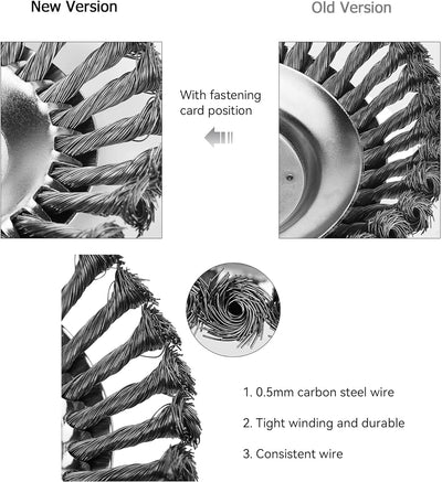 munloo Unkrautbürste Freischneider, Profi Wildkrautbürste für Motorsense, 200mm*25.4mm Ultimate Trim