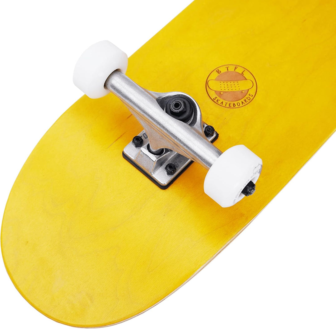 BTFL Komplettboard, Skateboard Deck 8.125" mit ABEC 9 Kugellager für Anfänger und Fortgeschrittene,