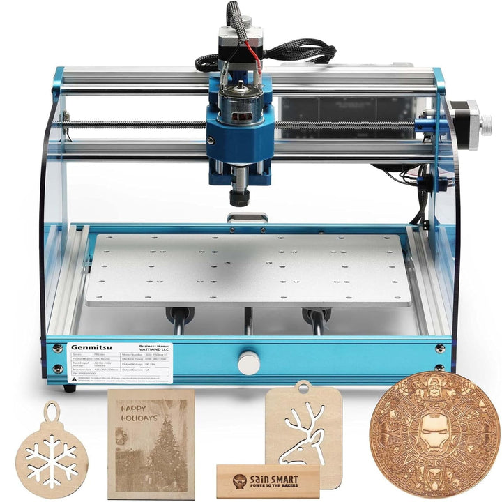 Genmitsu 3018-PROVer V2 CNC-Fräsmaschine, Desktop-CNC für Einsteiger mit Endschaltern und Not-Aus, v