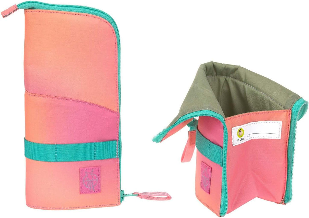 LÄSSIG Schulranzen Regenhülle Light Unique School Set 7-teilig Sunset Pink apricot
