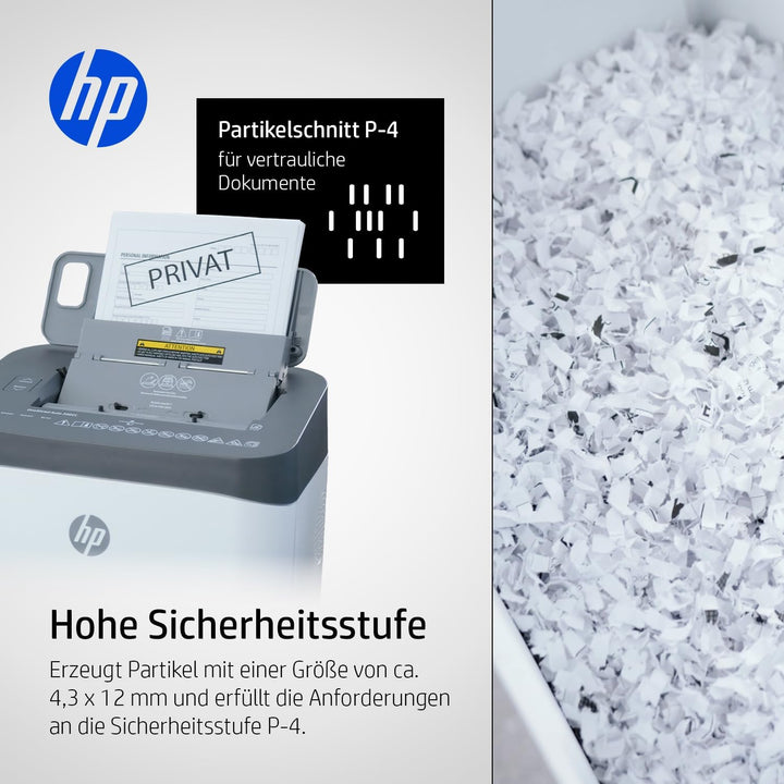 HP OneShred Auto 80CC | Sicherheitsstufe P-4 | Cross Cut | 80 Blatt Schnittleistung