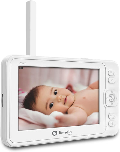 Lionelo Babyline 8.3 Elektronisches Babyphone mit Full HD 360° Kamera 5" Bildschirm 200m Reichweite