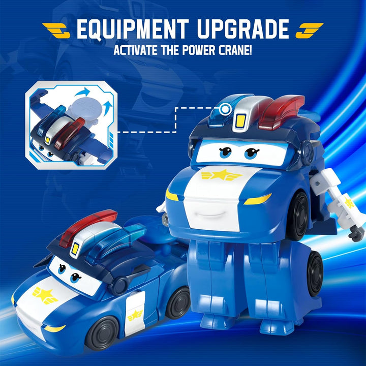 Super Wings Transformations-Flugzeug Supercharged Lucie, ca. 12,7 cm grosse Spiel-Figur für Kinder,