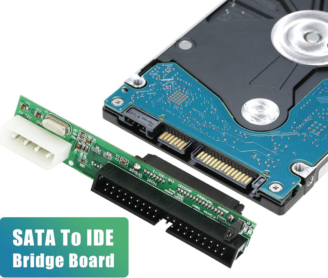CERRXIAN SSD/SATA auf IDE Bridge Board, SATA zu PATA IDE Konverter, Plug&Play 7+15 Pin 3.5/2.5 HDD D