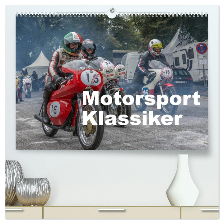 Motorsport Klassiker (hochwertiger Premium Wandkalender 2026 DIN A2 quer), Kunstdruck in Hochglanz: