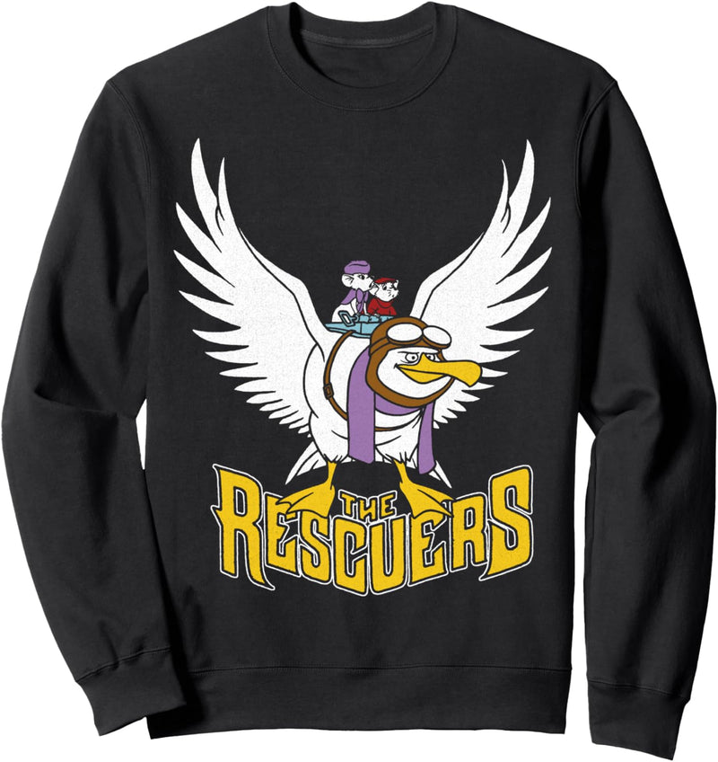 Disney The Rescuers Down Under Group Shot Landing Logo Sweatshirt