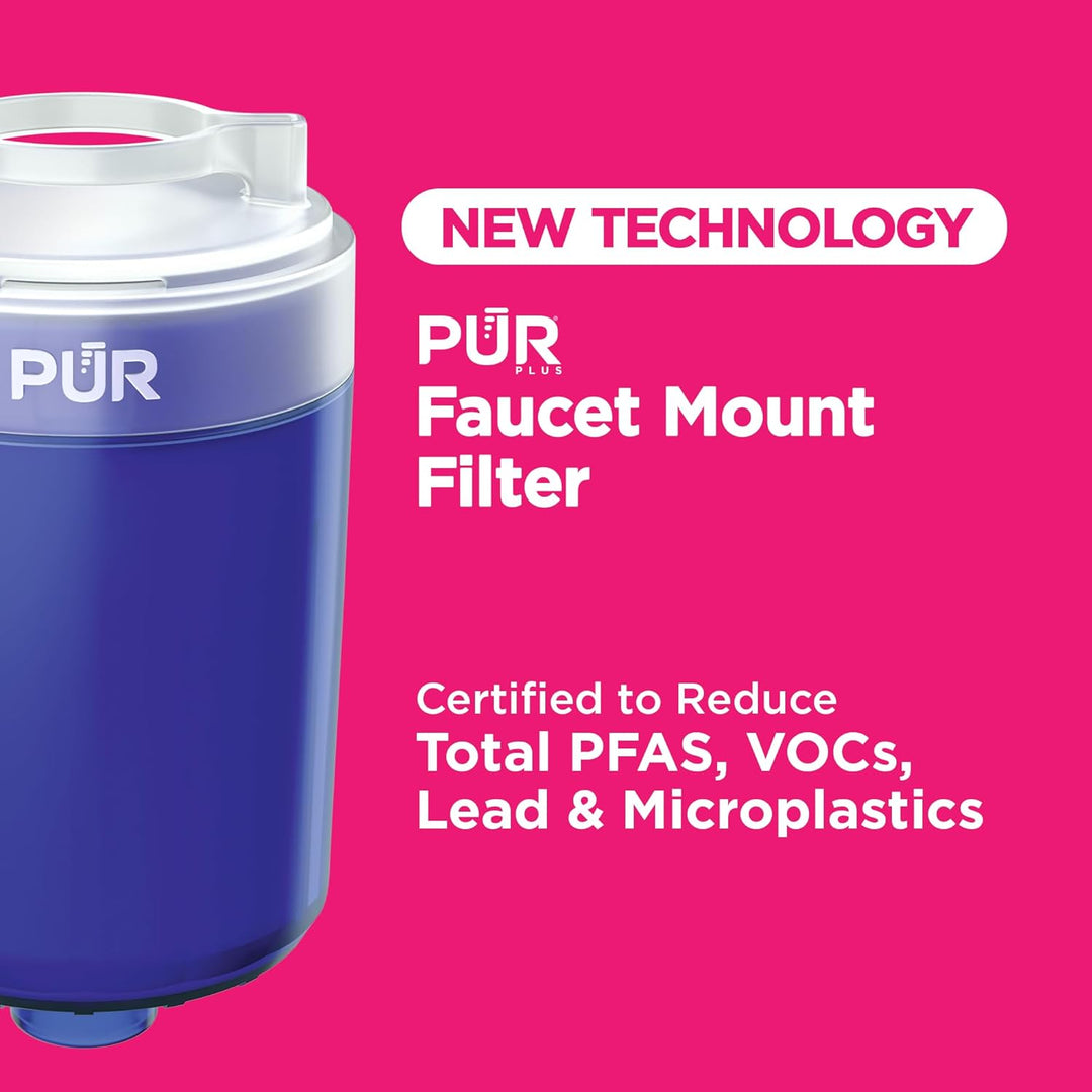 PUR RF9999 MineralClear Wasserhahn-Wasserfilter, Ersatz für Filtersysteme, 3 Stück, 2 Stück, blau, 2