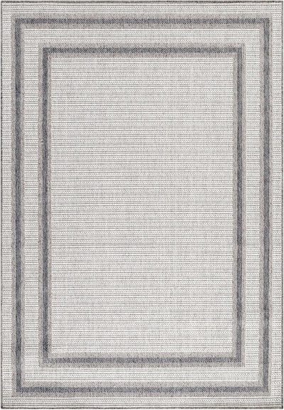 HomebyHome Outdoor Teppich Creme 60x100 cm für Küche, Terrasse, Balkon, Garten, Camping sowie Wohnzi