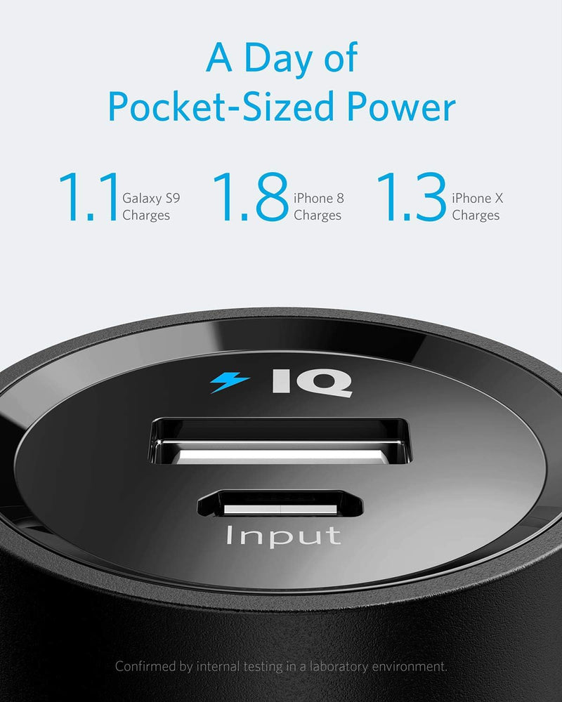 Anker PowerCore 5000mAh Externer Akku Powerbank Kompaktes Handy Ladegerät mit Power IQ kompatibel mi