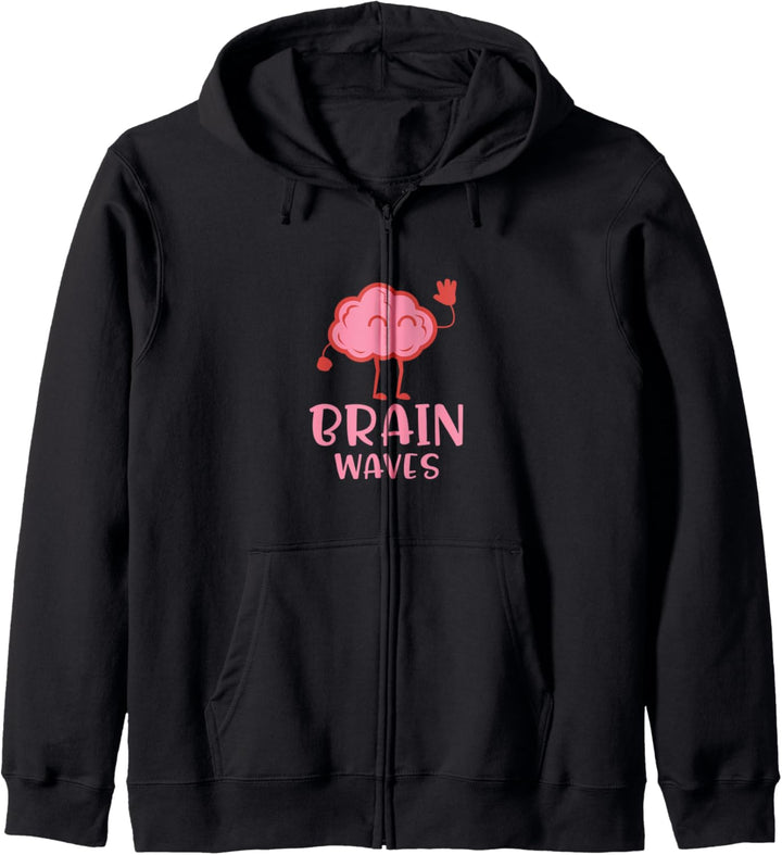 Funny Brain Waves Anatomy Neuroscience Humor Kapuzenjacke