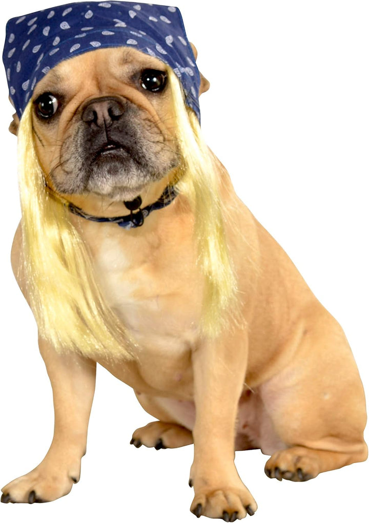 Rubie's Pet Costume Bandana with Hair, Medium to Large Medium/Large Bandana mit Haar, Medium/Large B