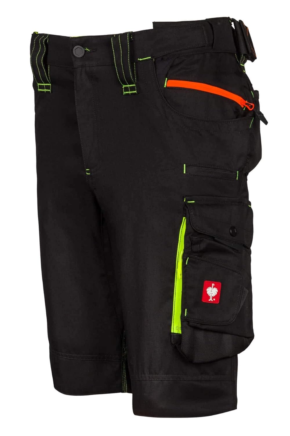 Engelbert Strauss 65513 SHORTS e.s.motion 2020 - sportlich Arbeitshose, schwarz/gelb, Grösse 48 48 S