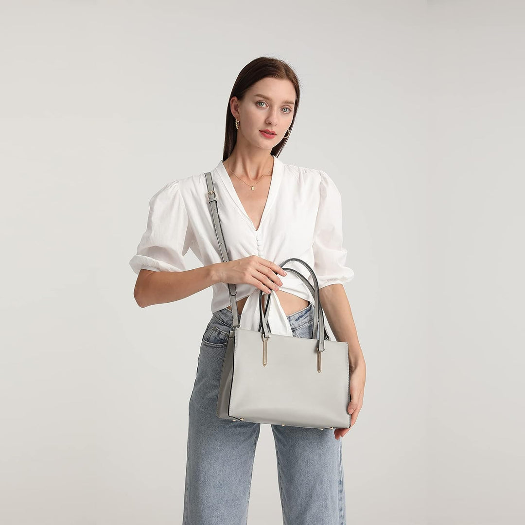 Miss Lulu Schultertasche Damen Henkeltasche Gross Handtasche Elegant PU Leder Umhängetaschen Frauen