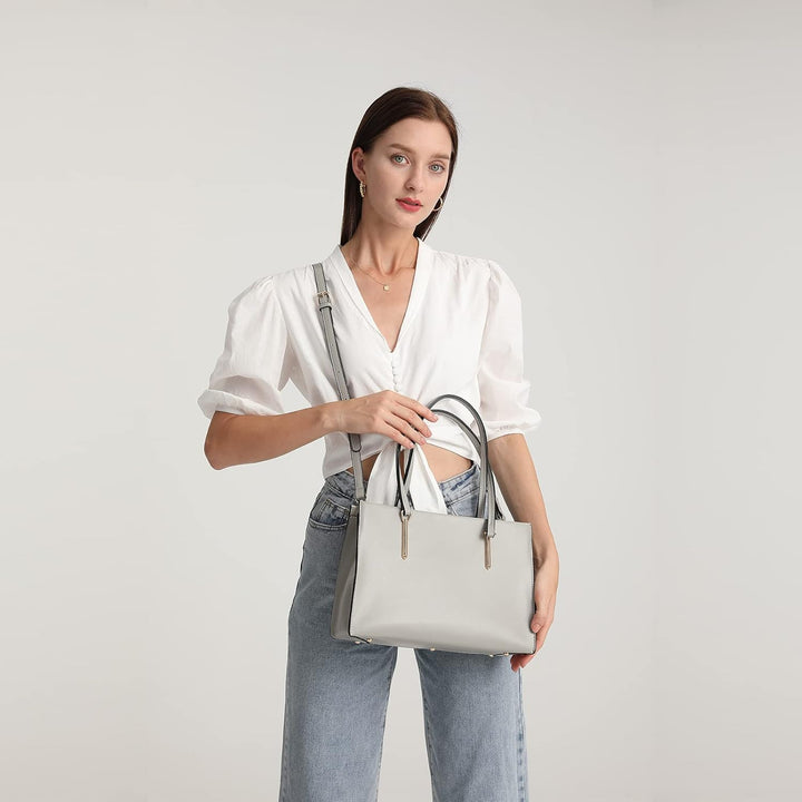 Miss Lulu Schultertasche Damen Henkeltasche Gross Handtasche Elegant PU Leder Umhängetaschen Frauen