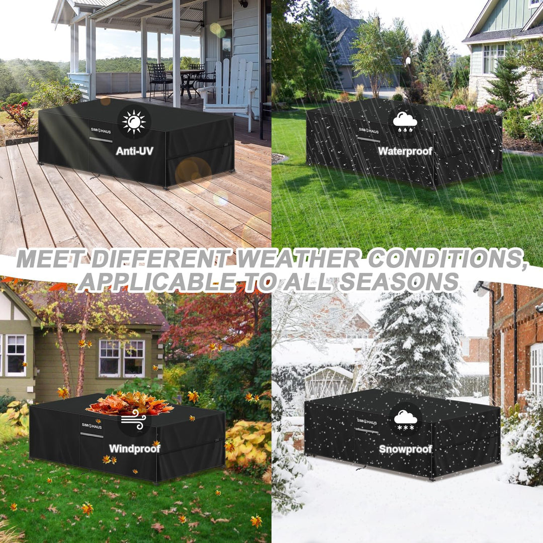 Abdeckung Gartenmöbel Wasserdicht Abdeckplane Gartenmöbel | Tischabdeckung Outdoor Wetterfest Lounge
