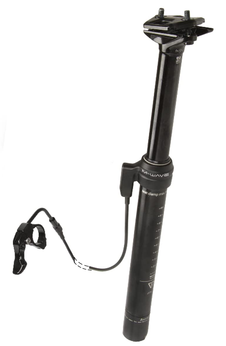 M-Wave LEVITATE C Höhenverstellbare Sattelstütze, schwarz Ø 30,9 mm, Länge 400 mm, Ø 30,9 mm, Länge