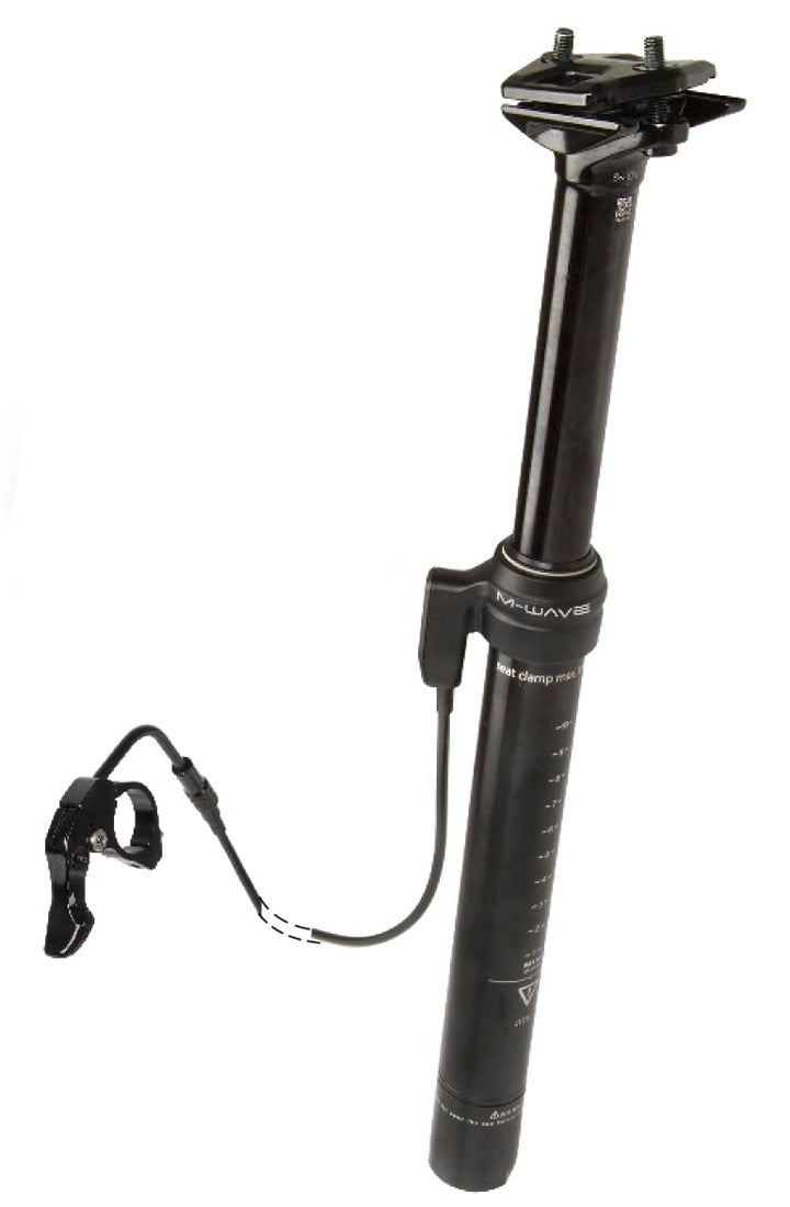 M-Wave LEVITATE C Höhenverstellbare Sattelstütze, schwarz Ø 30,9 mm, Länge 400 mm, Ø 30,9 mm, Länge