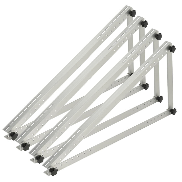 TEOV Befestigung Solarpanel Halterung Balkonkraftwerk 1305mm, Solarmodul Halterung Wandmontage für F