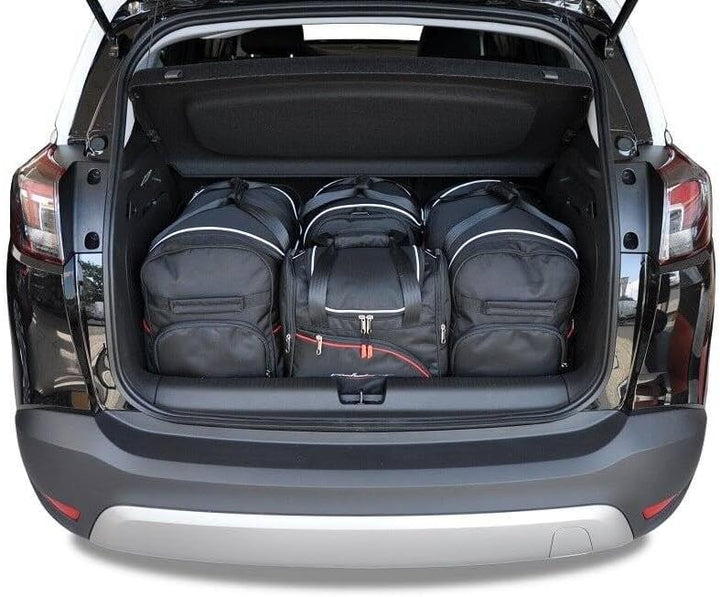 KJUST Dedizierte Kofferraumtaschen 4 STK kompatibel mit OPEL Crossland X I 2017+