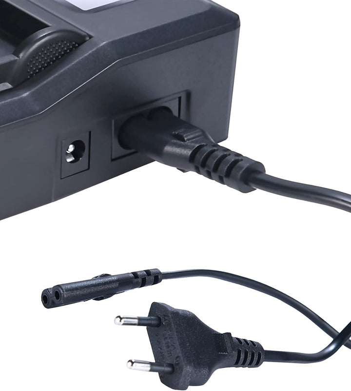 DSTE® LCD 1.5A Fast Charging Dual Batterie Ladegerät (EU-Stecker) Compatible für BP-A30,BP-A60,BP-A9