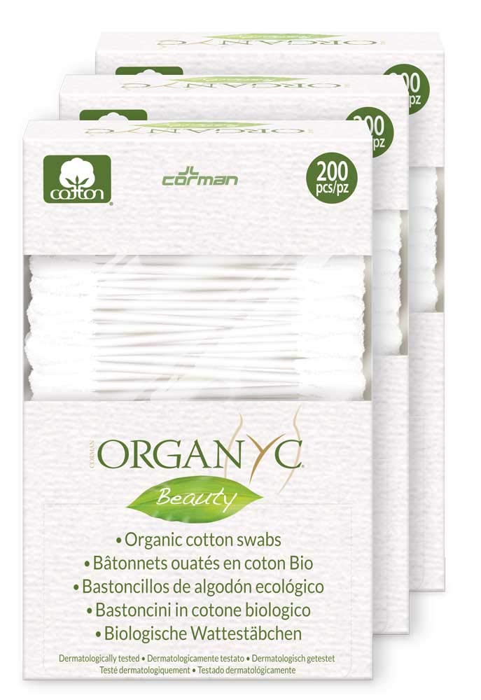 Organ(y)c, Wattestäbchen aus 100% zertifizierter Bio-Baumwolle - biologisch abbaubare Verpackung - 4