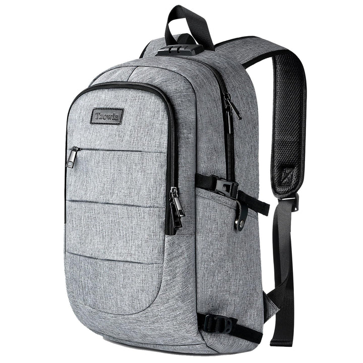 Tzowla Anti Diebstahl Laptop Rucksack für Herren,Rucksack Wasserdicht mit USB-Ladeanschluss und Schl