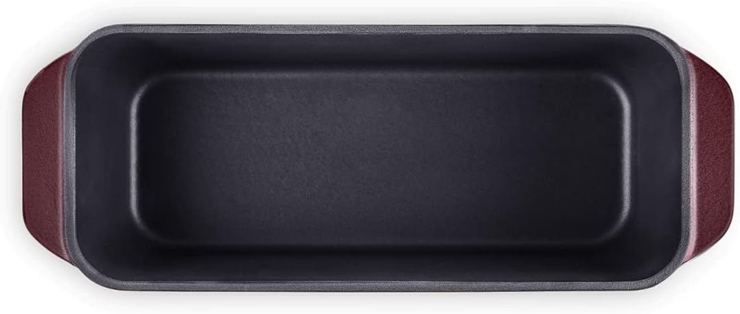 Springlane Kitchen Kastenform Gusseisen mit Deckel 3L, Emaillierte Brotbackform für saftiges Brot, P