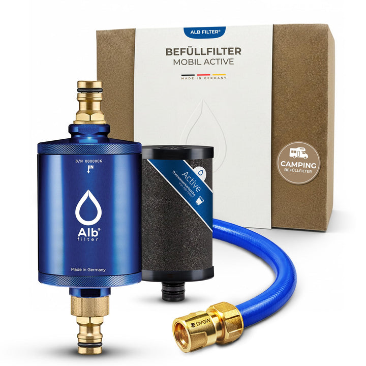 Alb Filter® MOBIL Active Trinkwasserfilter | Sauberes Trinkwasser unterwegs mit Boot, Yacht, Camping