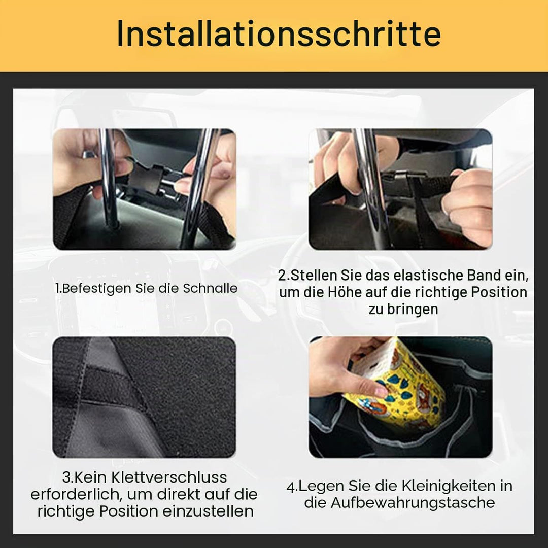 Adunsiaoto Mehrere Fächer Auto Organizer Kofferraum, Kofferraum Organizer, Kofferraum Oxford Stoff W