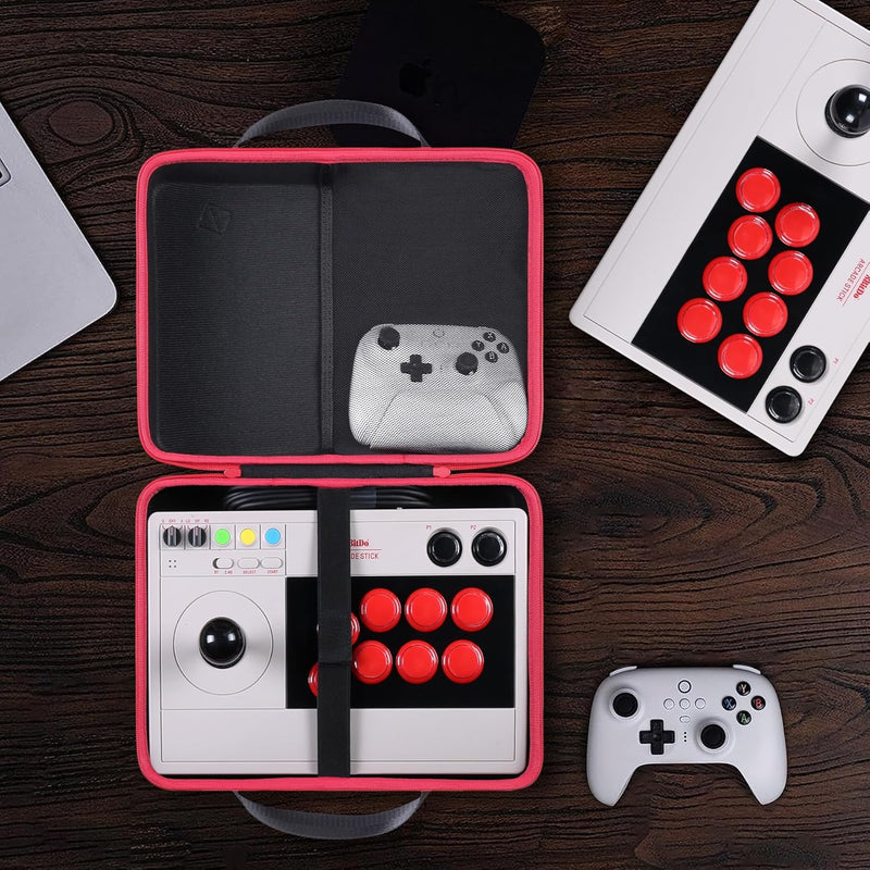 co2CREA Hart Tragbare Reise Schutzhülle Tasche für 8Bitdo Arcade Stick for Nintendo Switch & Windows