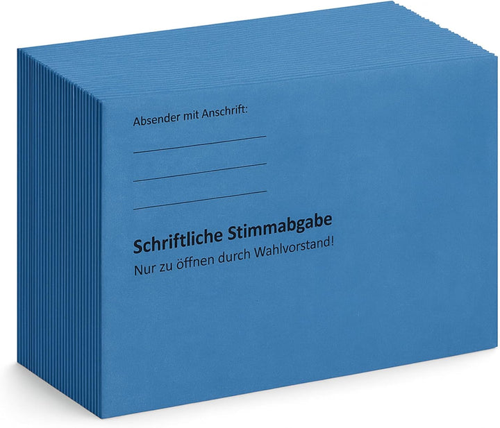 Betriebsratswahl – Äussere Wahlumschläge B6 (176×120 mm), einseitig bedruckt – Kuvert für Rücksendun