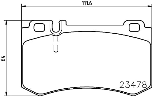 HELLA PAGID 8DB 355 014-941 Bremsbelagsatz - T1912 - Dicke/Stärke: 14.8mm - Bremssystem: Brembo - fü