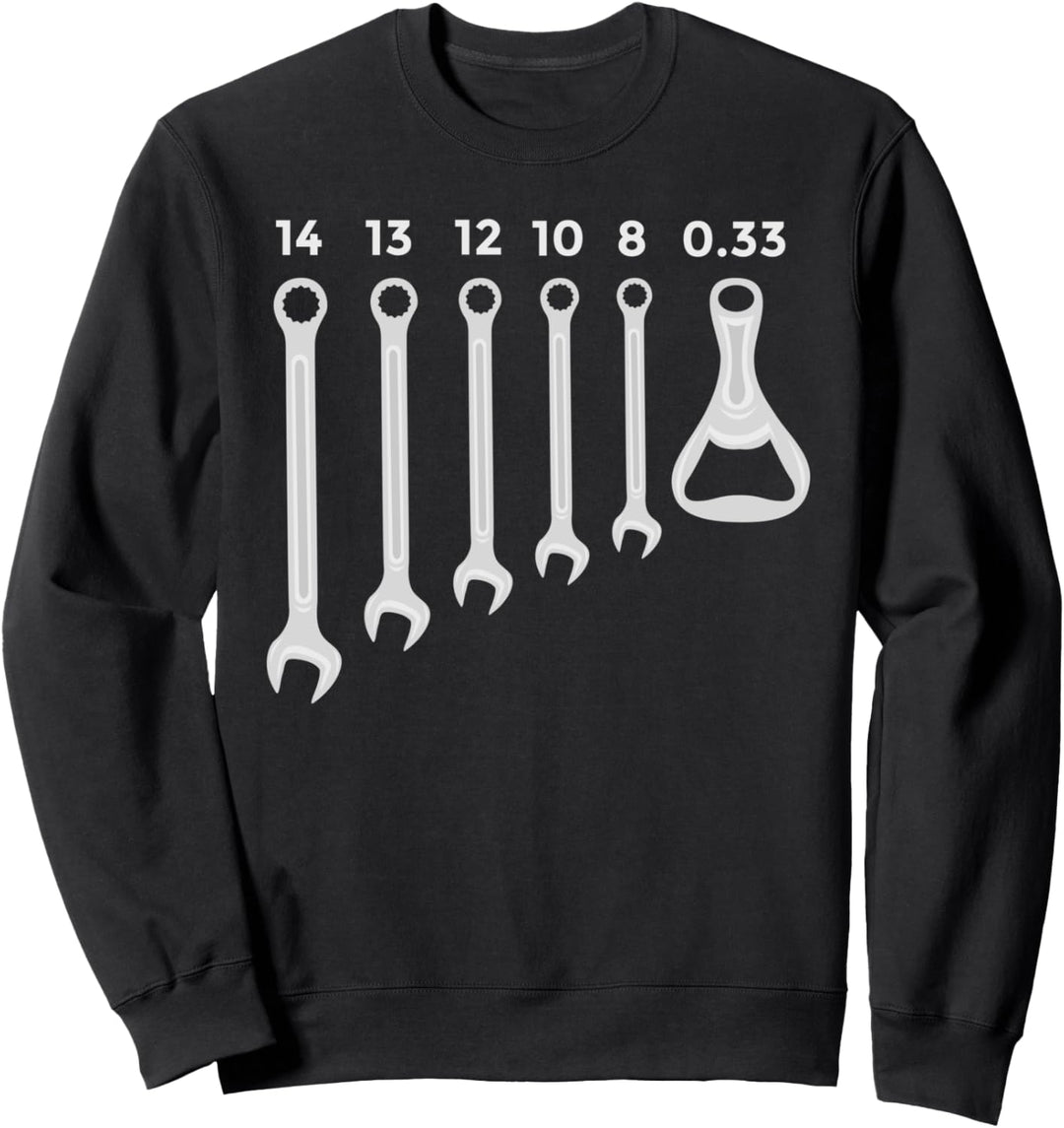 Handwerker Geschenkidee: 0,33 Schlüssel Flaschenöffner Sweatshirt