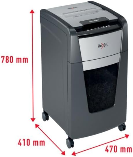 Rexel Optimum AutoFeed+ 225M Automatischer Aktenvernichter, 225 Blatt automatisch, Sicherheitsstufe