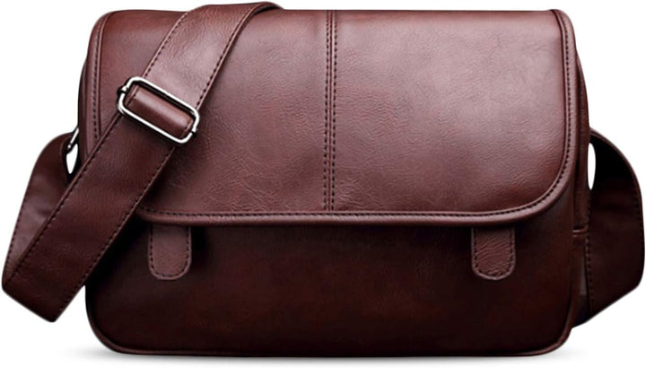 FANDARE Neu Umhängetasche Herren Schultertasche PU Männerhandtasche Laptoptasche Messenger Bag Arbei