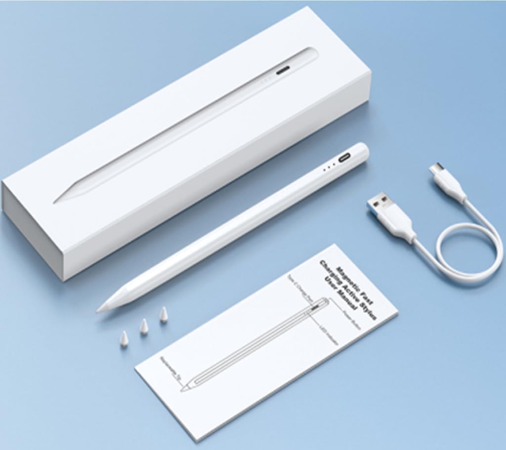 MEKO Eingabestift für iPad 2018-2023, 13 Minuten Schnellladung, Eingabestift für iPad mit Handfläche