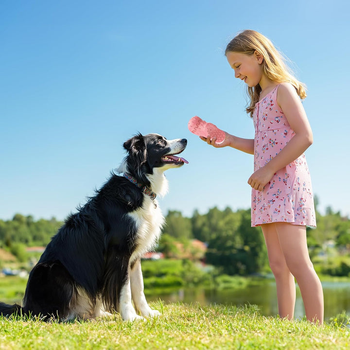 RUXAN Hundespielzeug, Saubere Hundezähne, Hundespielzeug, Kauspielzeug aus Naturkautschuk für Kleine